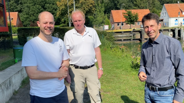 Begrüßung am Nassen Dreieck